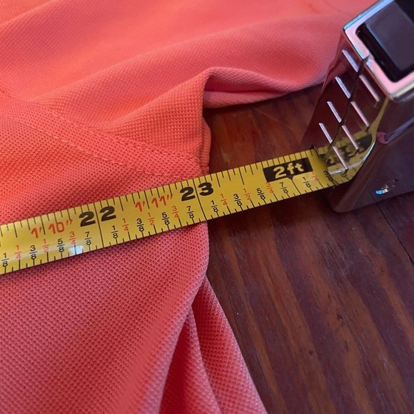 East Lake Golden Shamrock Collection Golf Stretch Polo Orange Mens M Shirt - Picture 7 of 8